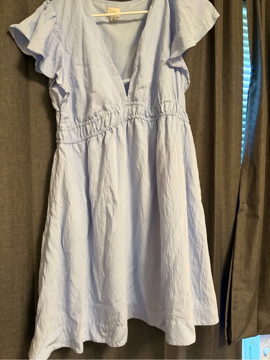 a new day Dresses & Skirts - a new day Light Blue Flutter Sleeve Dress